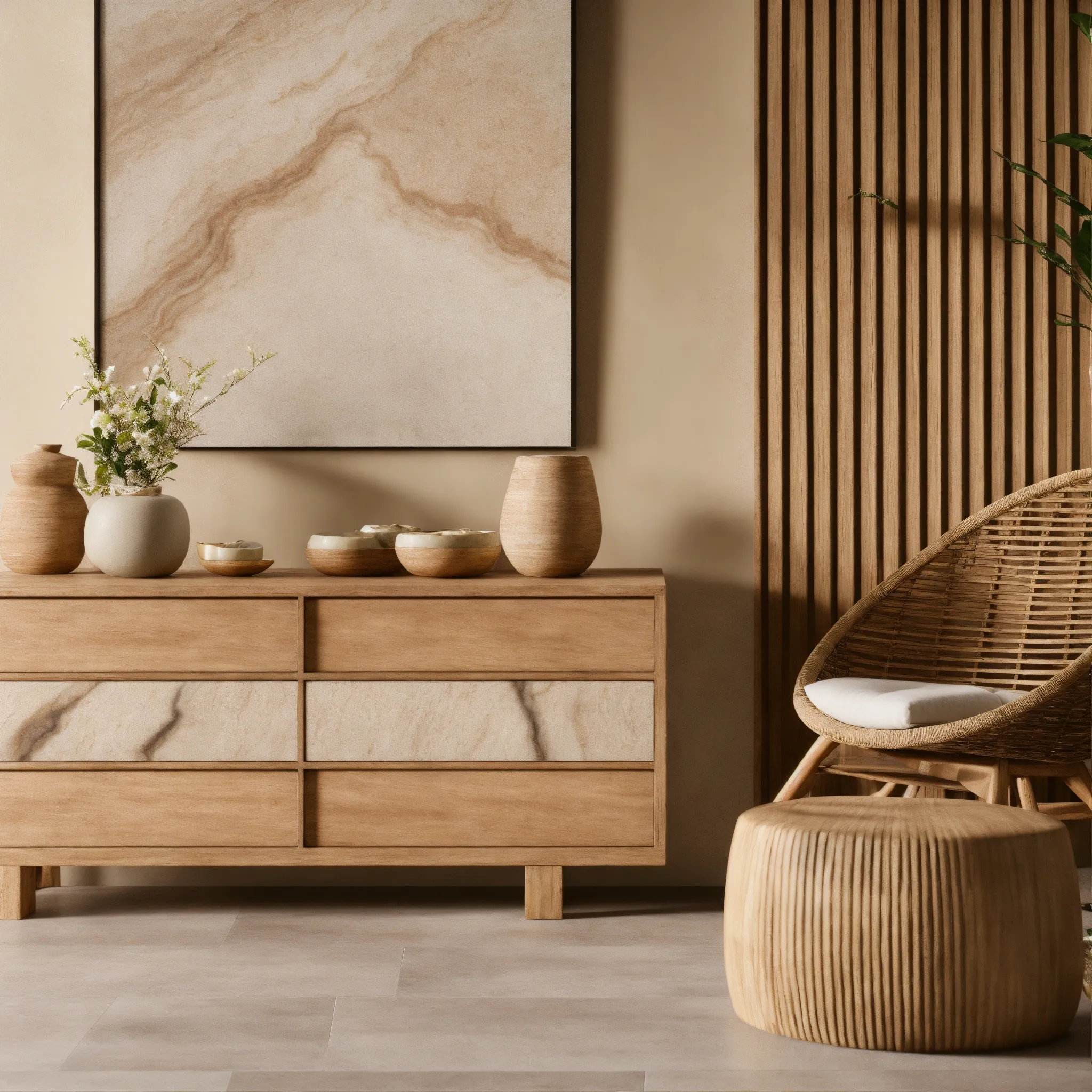 Kinderzimmer mit Holzmöbeln